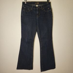 Grane Jeans Juniors Short Low Rise Curvy Bootcut Dark Wash Denim